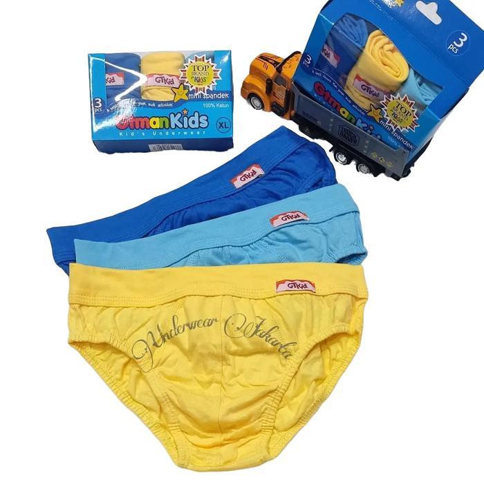 blos- Cd Anak Gt Man Kids 708 Fashion Anak Laki Laki Celana Dalam Anak Gt Man Box Biru Isi 3