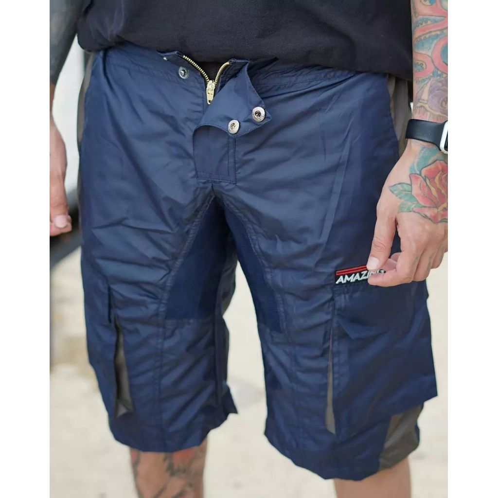 Celana Pendek C 004 Size M L XL Celana Pendek Training Sepeda Distro Celana Pria Cowok Bahan Parasut