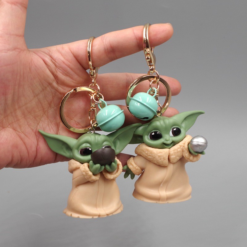 Cute Baby Yoda Keychain Toys Mandalorian Yoda Baby Figure Action Toys Star Wars Yoda Hot Kids Toys