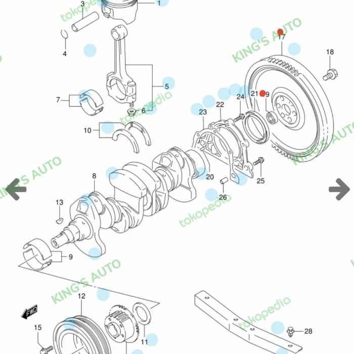 Baru Roda Gila / Fly Wheel Futura 1.5 Efi - Carry 1.5 Efi Asli Ori Berquality