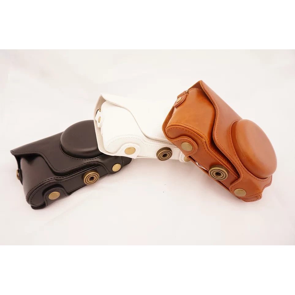 Pu Leather Camera Case For GALAXY EK-GC100 GC100 GC200 EK-GC-200 Digital Camera Bag Black Cover