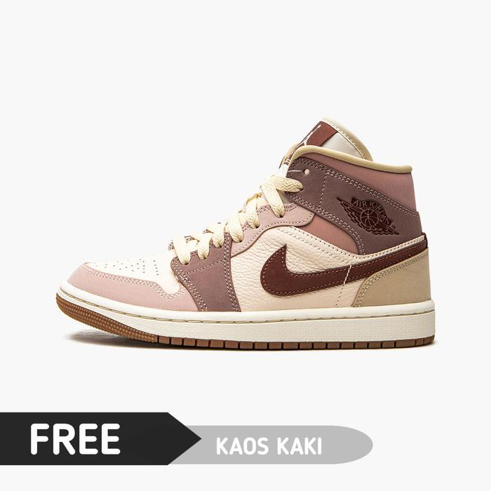 Gercep Wmns Air Jordan 1 Mid Dark Pony Smoky Mauve Terlariss 