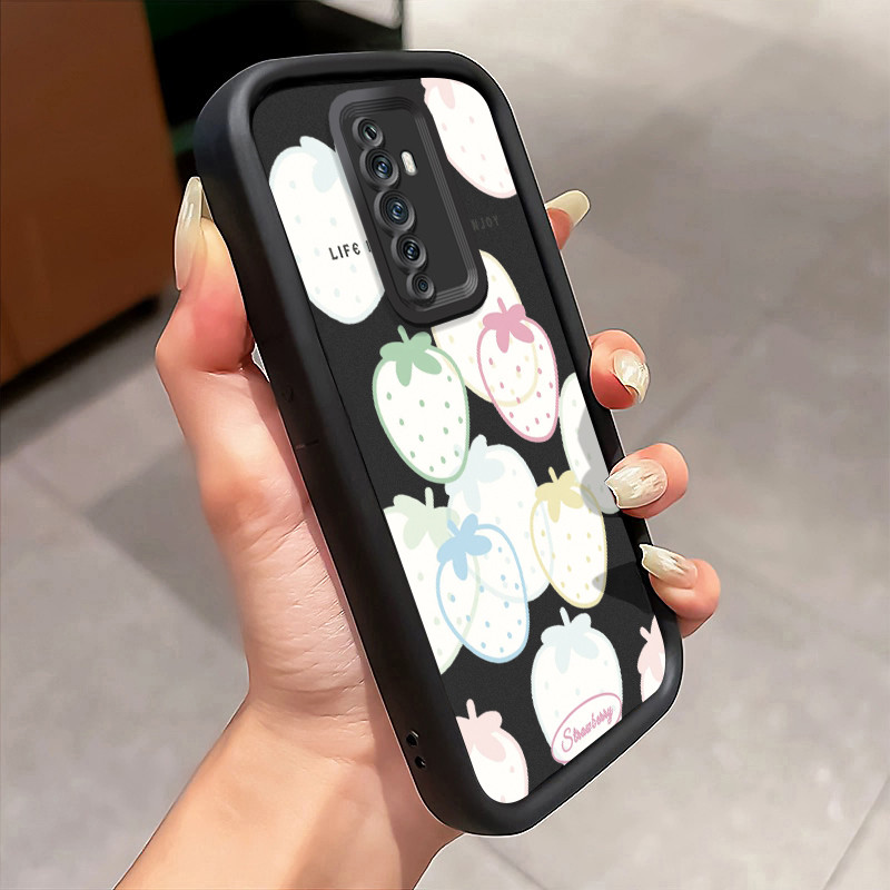 Casing Hp Untuk OPPO Reno 2F Reno 2Z Reno2 F Reno2 Z Case Strawberry kartun manis Softcase Kesing Pr