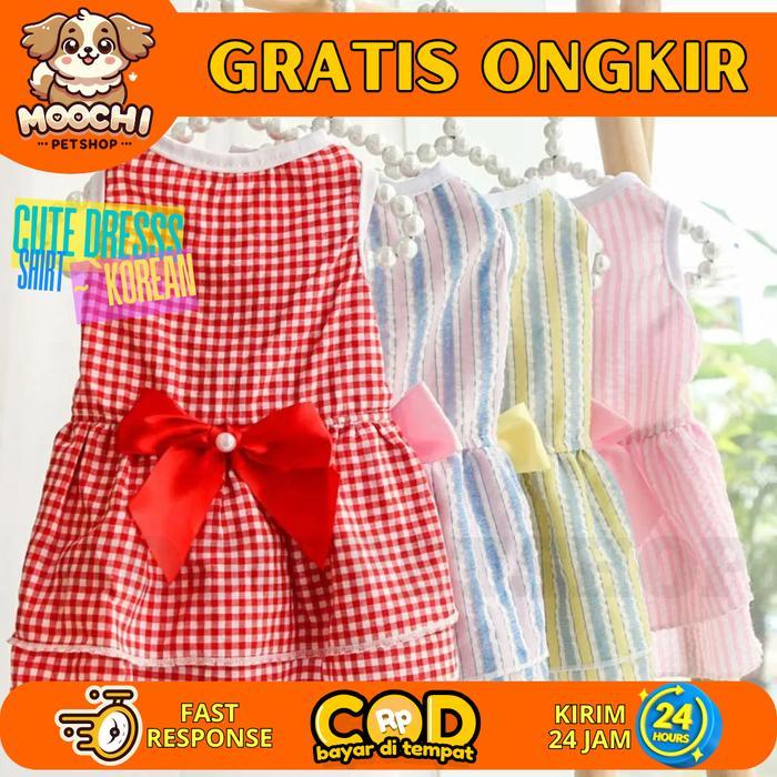 Moocipetshop Baju Anjing Kucing Korea / Dress Anjing / Dress Anjing Korea / Baju Anjing - Baju