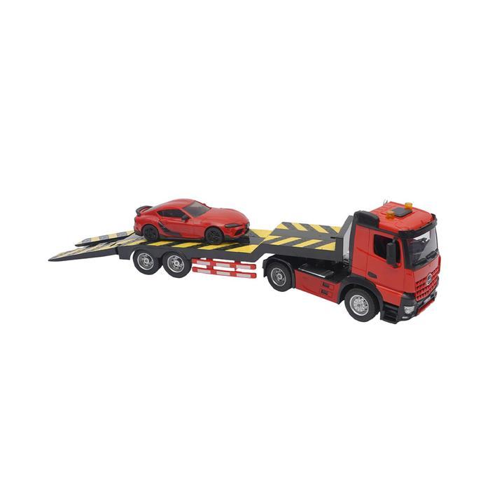 BARAKA Top Gear Speedx Transporter Truck Remote Control 1:16 - Merah Miniatur Mobil Mobil-Mobilan