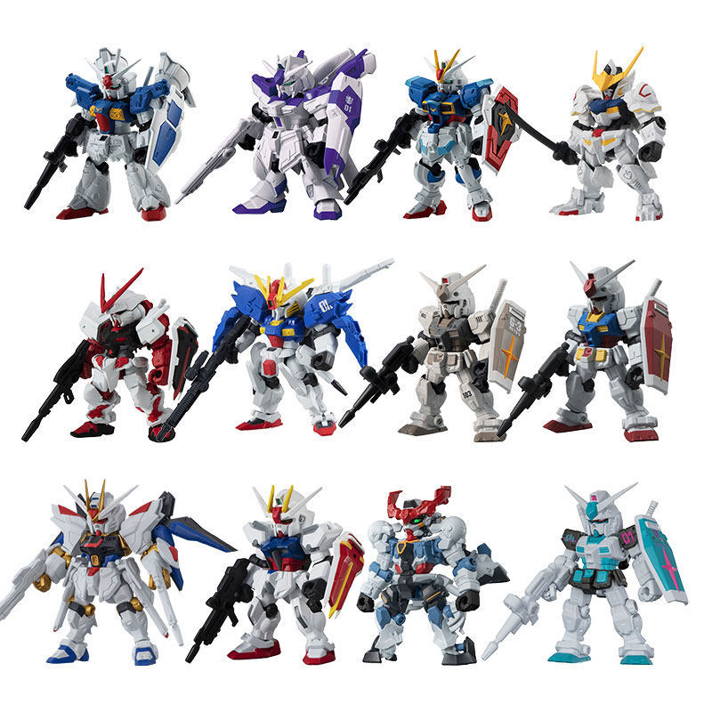 Bandai Gashapon Mobile Suit Ensemble (MSE) Gundam RX-78-2 Strike Hi-Nu Wing Astray ZZ Barbatos