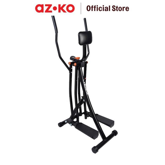 TERMURAH TERLARIS TERBARU AZKO KINETIC AIR WALKER - HITAM/ORANYE ALAT KARDIO FITNESS RUMAH LOW