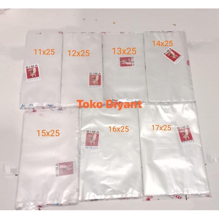 Plastik Pp Bening Tebal 05 / Plastik Kaku Bening Tebal / Plastik Makanan Kering / Plastik Snack