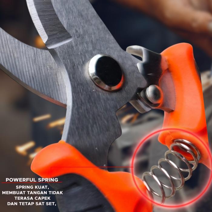 SALE Gunting Dahan Premium Alloy Steel Xtra Sharp Full Metal Core Kuat Tajam Nyaman Digunakan Handle