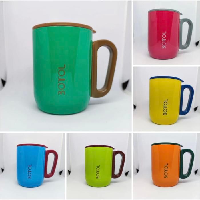 Mug Gelas Cangkir Tahan Panas Dublin 220 ML Kopi Teh Stainless Stell