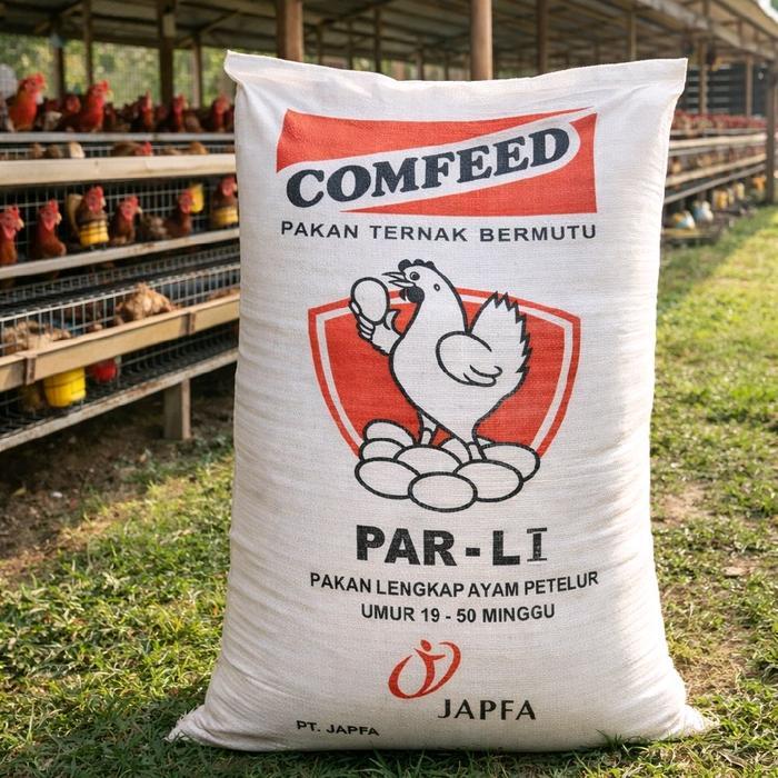 JAPFA PAR-LI Comfeed Pakan Lengkap Ayam Petelur Umur 1950 Minggu Ternak Bermutu