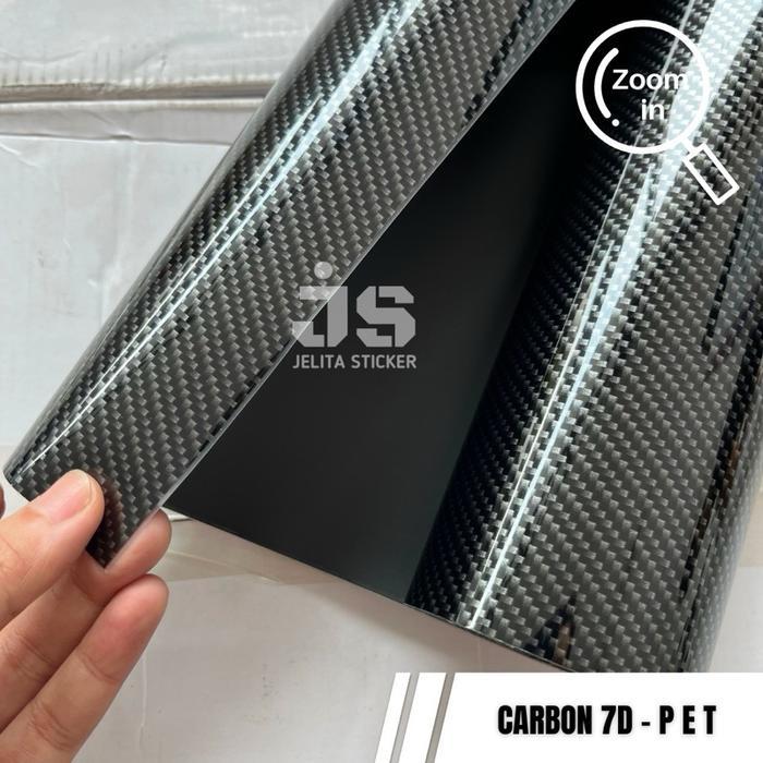 PREMIUM Sticker Carbon 7D Glossy / Skotlet Karbon 7D / Stiker Carbon Black 7D