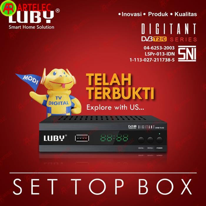 Set Top Box Stb Luby Dvb T2-02 Stb Digital Luby