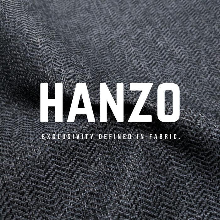 Hanzo Kain Polos Herringbone Texture - Bahan Pelapis Sofa / Jok Kursi Polyester Herringbone Kanvas