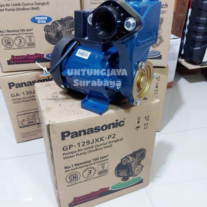 Pompa Panasonic Sumur Dangkal Non Otomatis Gp 129 Jxk P2 // Pompa Panasonic Non Auto Gp129 Jxk P2 //