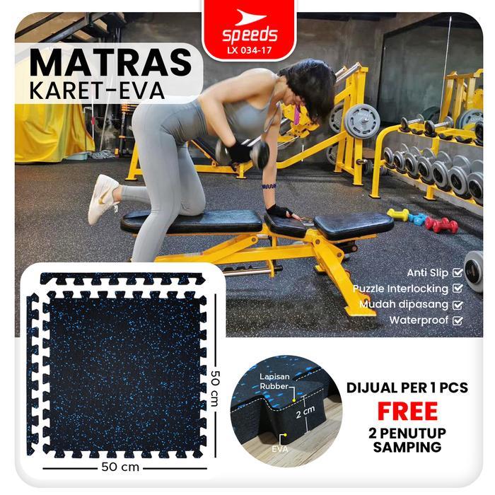 Nirvana Active - Matras Karet Matras Gym Olahraga Waterproof Bahan Lantai Yoga Karpet Puzzle