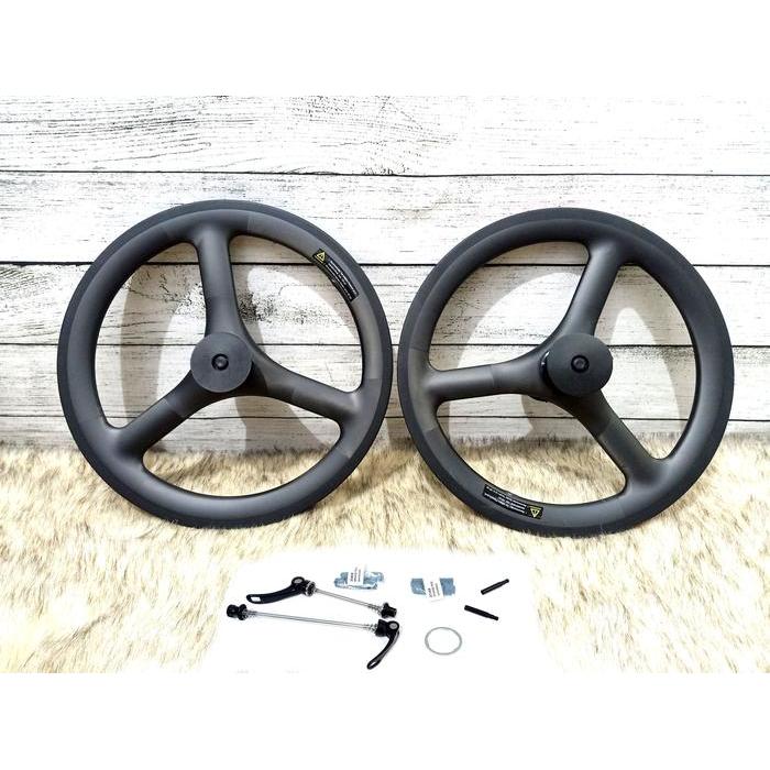 TERBARU wheelset 3spoke carbonician fnhon UD MATT