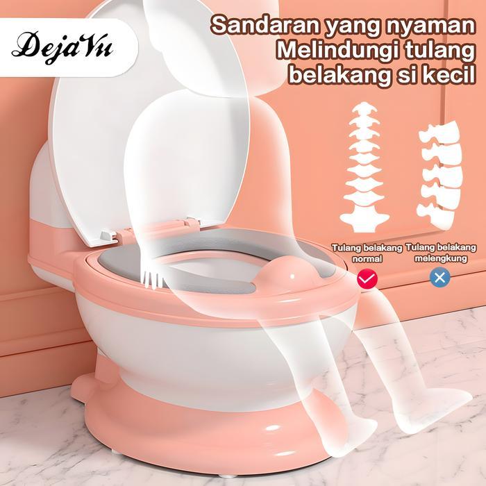 Dejavu Pispot Anak Potty Training Baby Potty Toilet Training Portable Closet Duduk Anak WC Jongkok