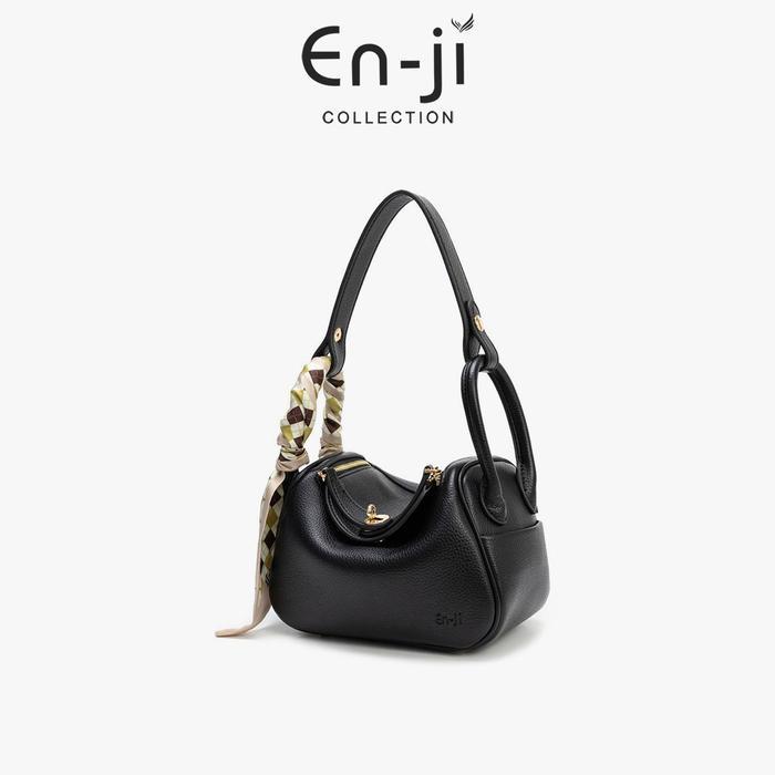 Troy Collection - Enji Tas Selempang Wanita Aesthetic Naera Shoulder Bag Black Slingbag