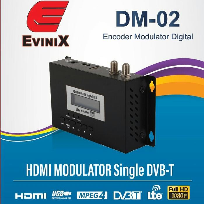 Modulator Digital Hd Evinix Dm-02 / Modulator Rf Digital Dvbt Diskon 80%
