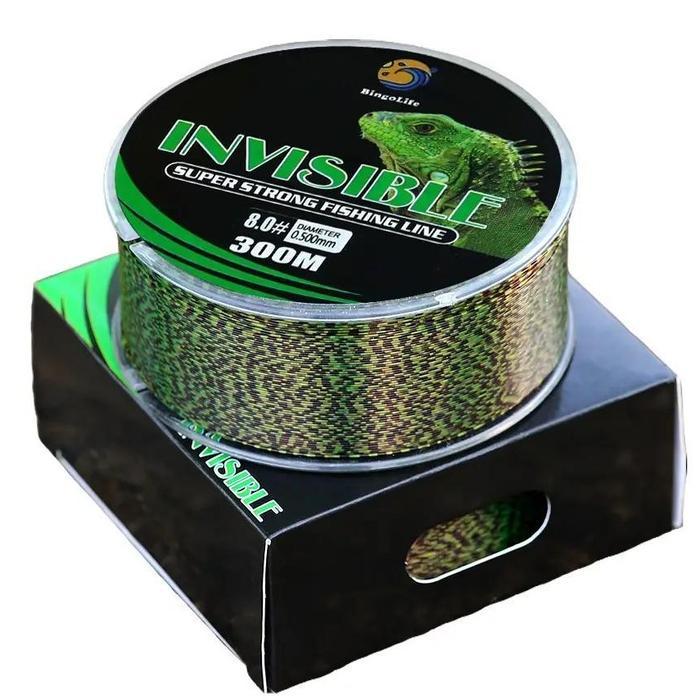 Alat Pancing Senar 300M Nilon Fishing Line Invisible Memancing Senar Speckle Original Benang Pancing