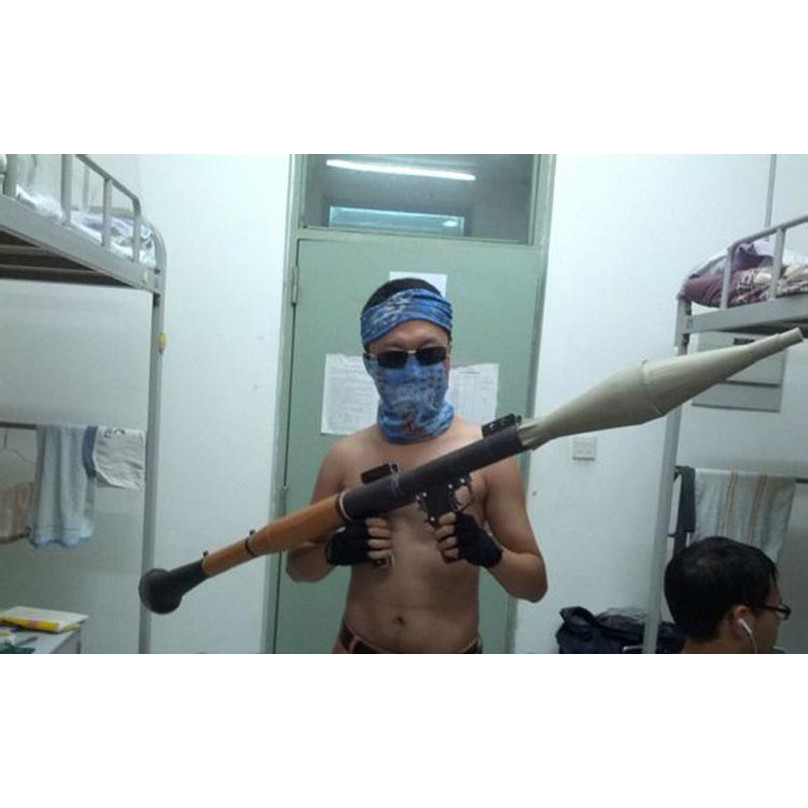 DIY 1:1 Life Size RPG7 Launcher Paper Model Assemble Hand Work 3D Puzzle Game Kids Toy Handmade Toy