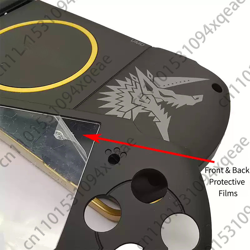 For PSP 3000 Monster Hunter Edition Console Housing Shell Case 095 Version Full Buttons Screws