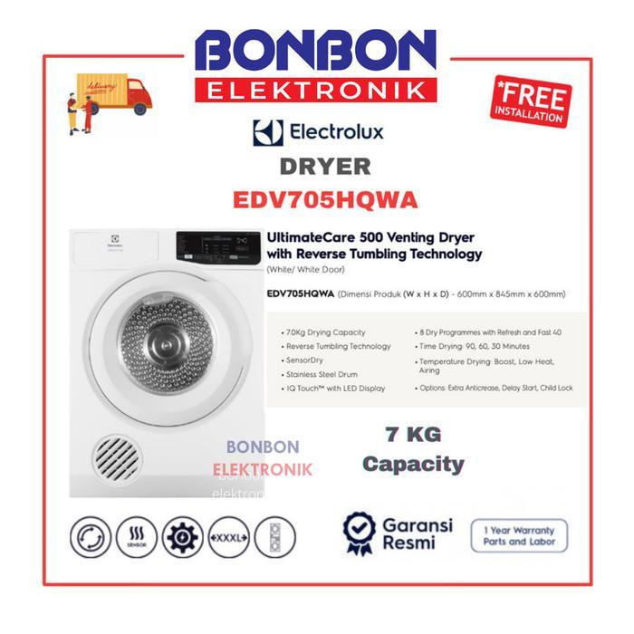 Electrolux EDV705HQWA Pengering Pakaian