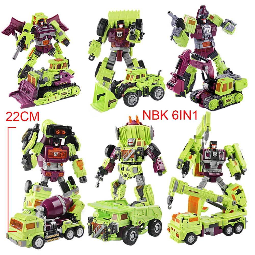 Transformation Robot NBK Devastator Mixmaster Scavenger Overload Hightower Scrapmetal Scrapper