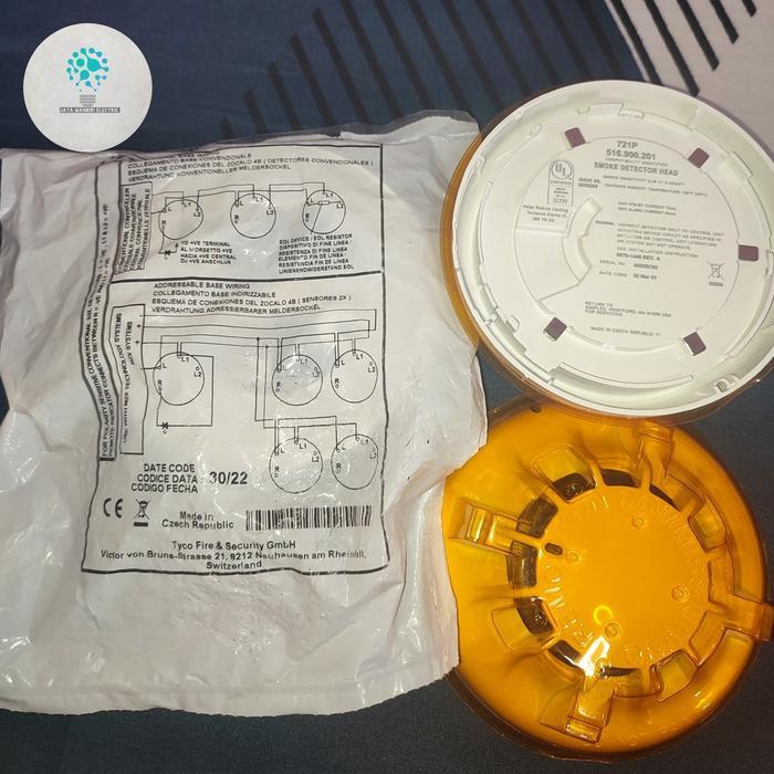 Promo Smoke Detector Heard Simplex Tyco 721P +Base Tyco 721P Simplex Smoke Original