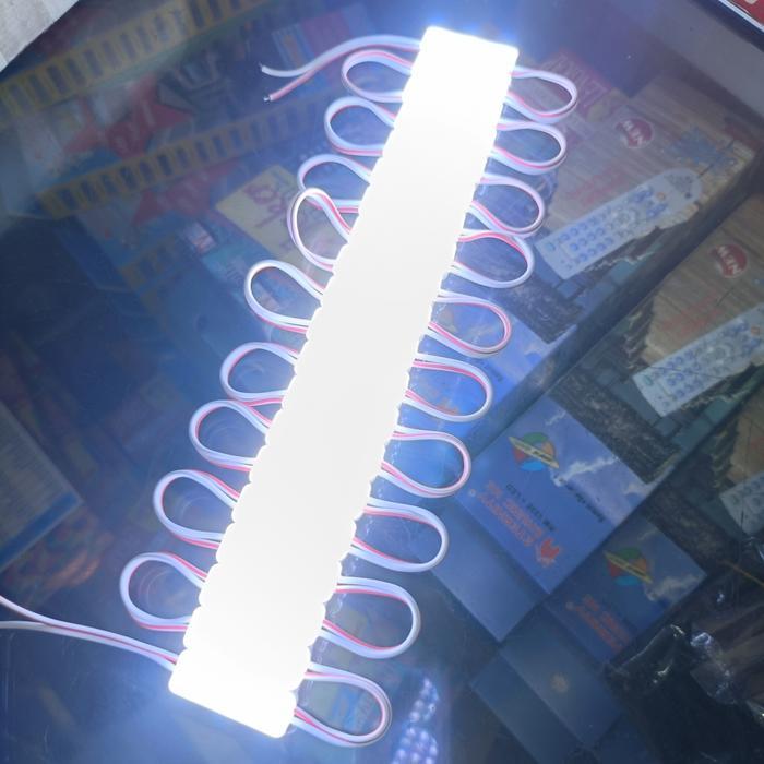 Lampu led Module mata kecil 3 led DC-12V 0,6 w (putih) / led Modul Mini 3 mata 12v