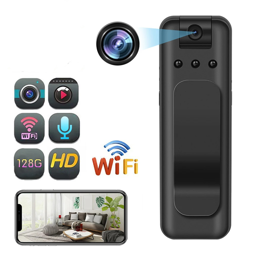 Mini Camera WIFI Infrared Night Vision Small Body Camera Portable