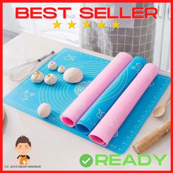 Alas Adonan Silikon Baking Mat Silicone Tatakan Adonan Kue Donat Pizza