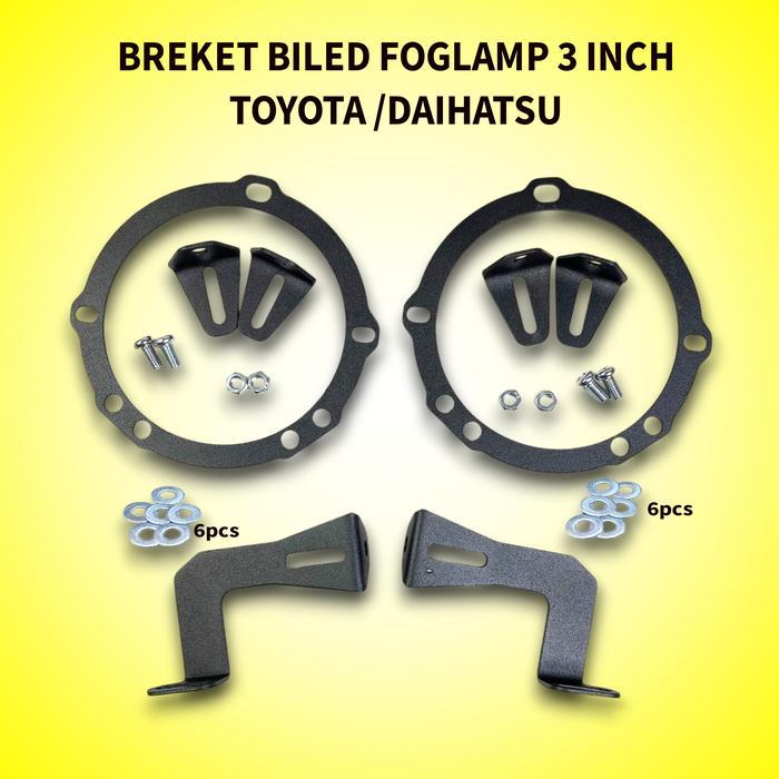 Lampu Mobil Murah Breket Projie Biled Foglamp 3 Inch Toyota Ayla Calya Sigra Agya Lampu Mobil