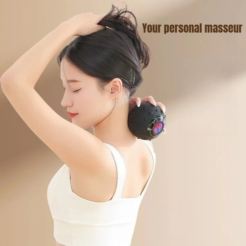 Rechargeable 5 Gears Vibrating Massage Ball Portable Peanut Massager Vibrating Foam Roller for
