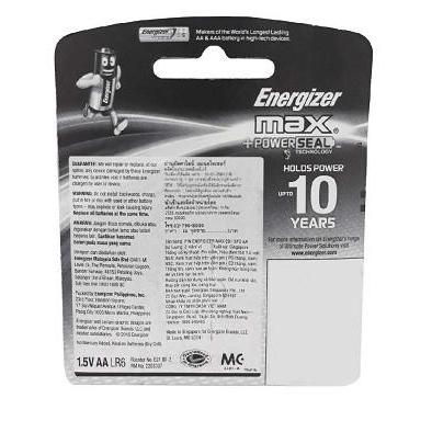 Energizer Baterai AA2 Max Plus