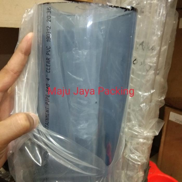 Pipa pvc bening / pipa pvc transparan / pipa pvc clear 3" inch 50 cm