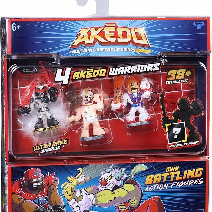 Akedo Ultimate Arcade Warriors Warrior Collector 4 Pack - Style 1 to 9