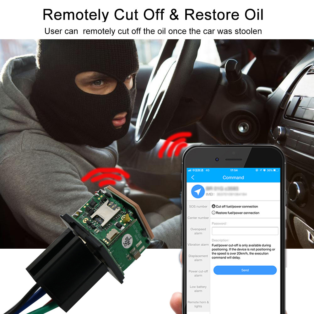 Mini GPS Tracker Car Motorcycle Builtin Battery Cut Off Oil CJ720 Tracker Auto LK720 GPS GSM Locator