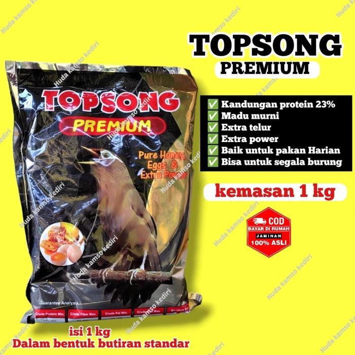 READY TOPSONG + TOPSONG PREMIUM + TOPSONG 1 KG + TOPSONG PREMIUM 1 KG + PAKAN BURUNG BERKICAU +