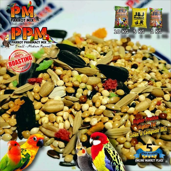 Pakan Ternak Lovebird Parkit Falk J&J Parrot Pharmacy Mix 1 KG