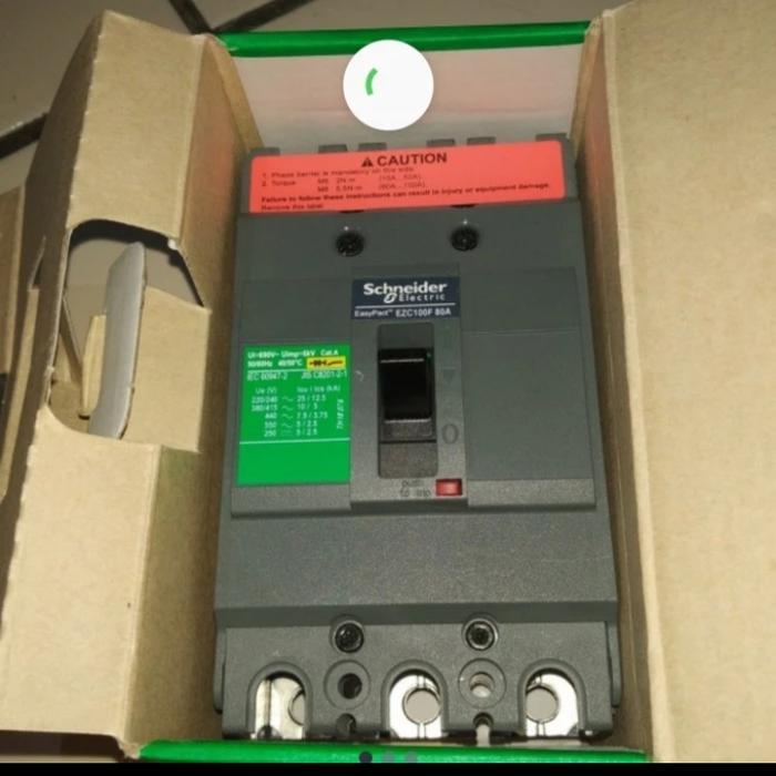 mccb schneider ezc 100f 3P 16A