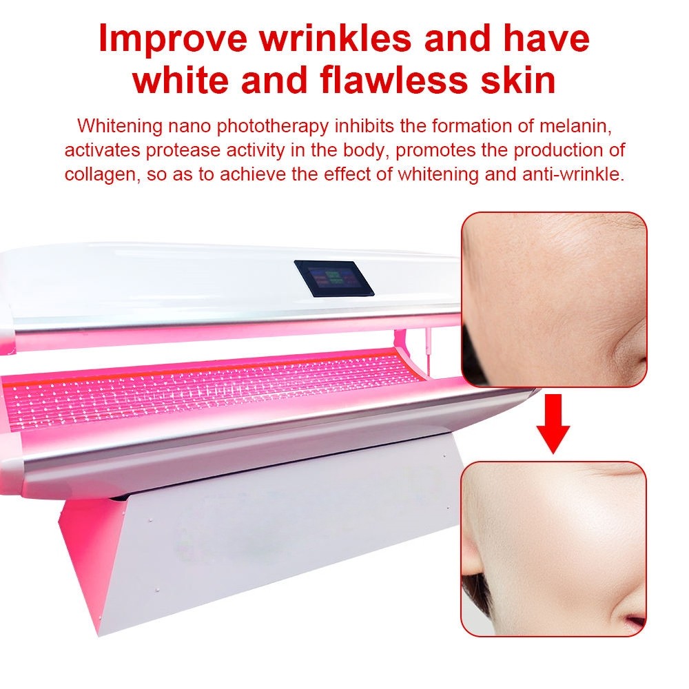 Red Light Therapy Bed Beauty Epilator Skin Whitening Therapy Collagen Bed Commercial Sauna Chamber