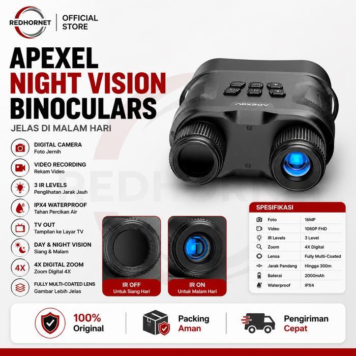 Teropong Digital Binocular Night Vision Teleskop Binokular Recorder