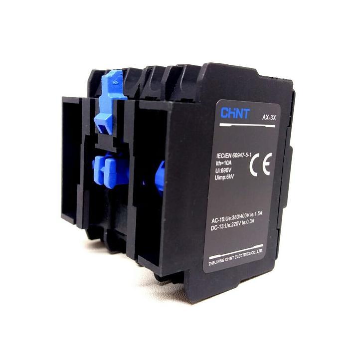Kyioushoop- Auxiliary Block Contact Ac Contactor Kontaktor 2No 2Nc Chint Ax-3X/22