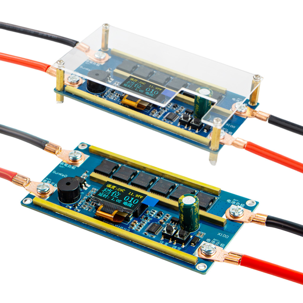 12V Spot Welder PB iruit Board 18650 Lithium Battery Spot Welder 100Step Power Adjustable Realtime