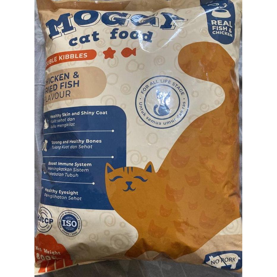 READY Moggy Cat 800gram - Chicken Fried Fish - Makanan Kucing - Kitten Food