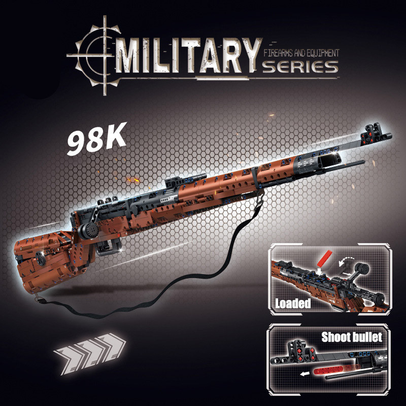 NEW MO WW2 Military 1206ps Kar98k Rifle el Building Kit Assembly 98K el Briks Toys For Gift
