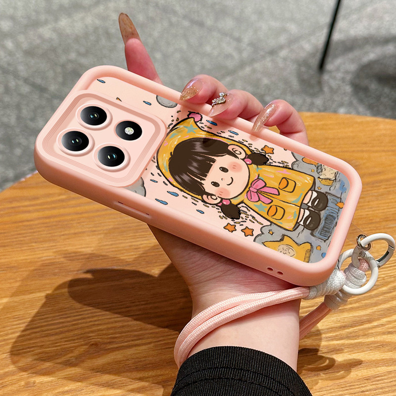 Casing Hp untuk Xiaomi 14T 5G 14T Pro 5G Case Anak Jas Hujan Cocok Buat Pacaran Kasing Unisex Cesing