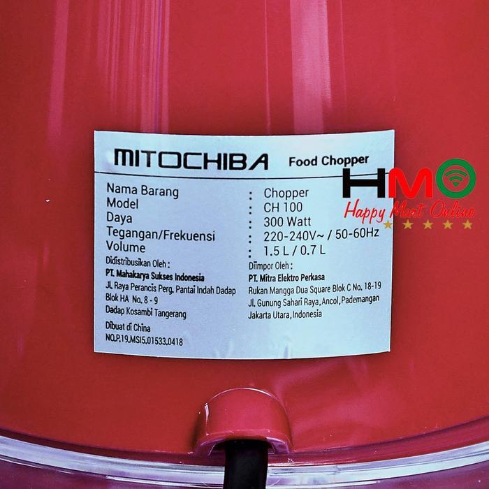 Sale Food Chopper MITOCHIBA CH-100 Magic Chopper Blender Daging Blender Bumbu MITO